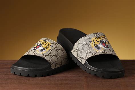 tiger gucci slippers|Gucci slippers outlet.